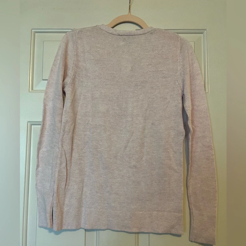 Ann Taylor Factory V-Neck Sweater - Soft Pink